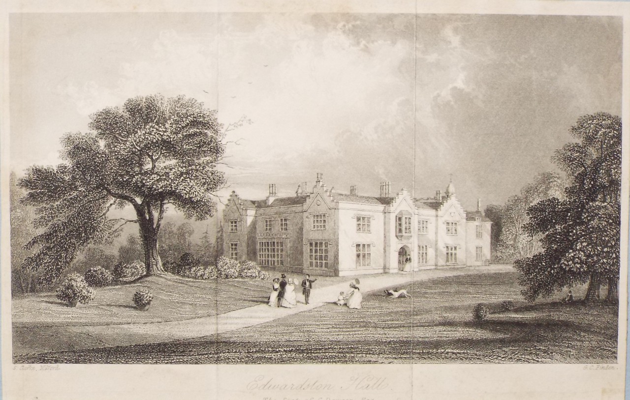 Print - Edwardston Hall - Finden