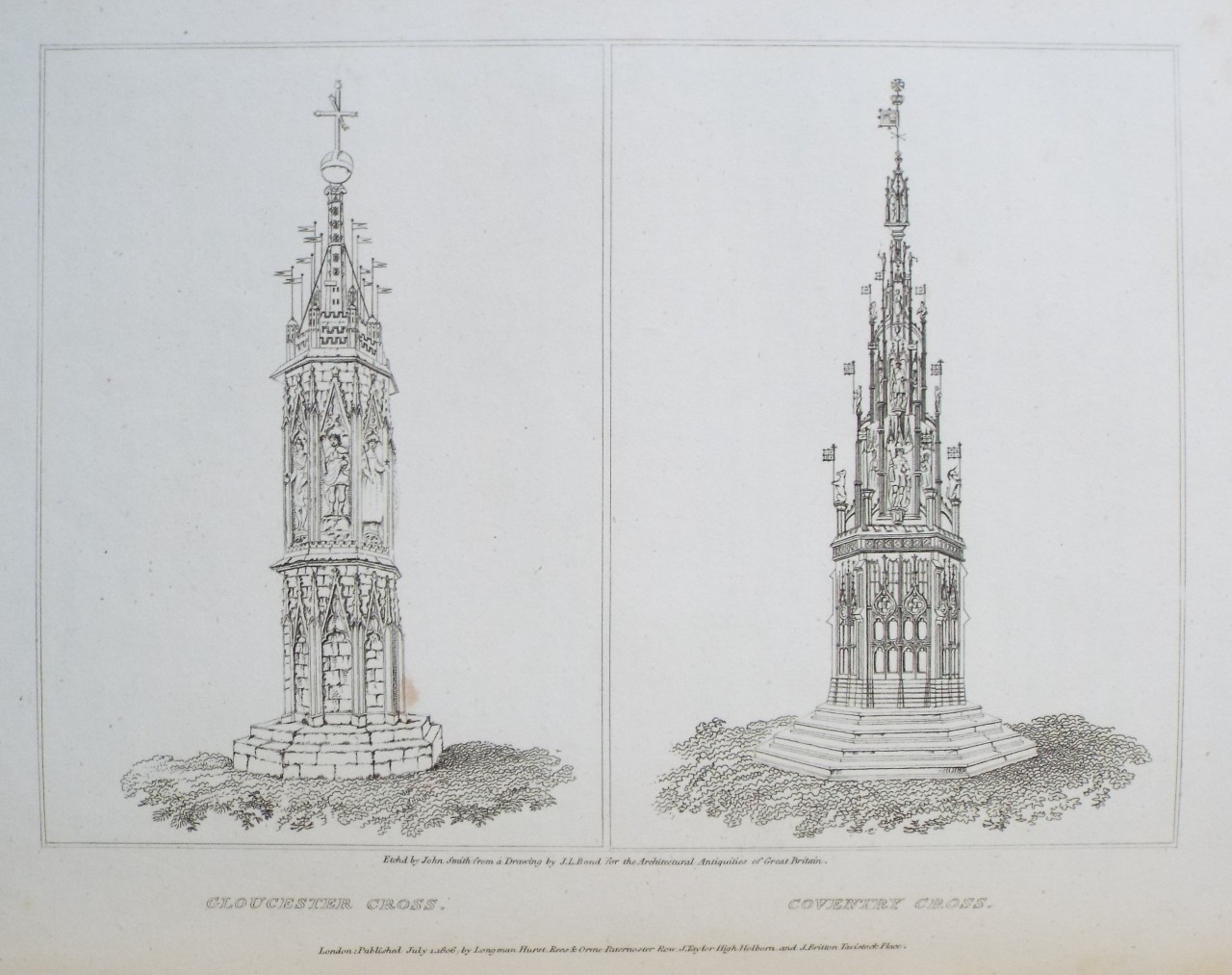 Print - Gloucester Cross.
Coventry Cross. - Smith