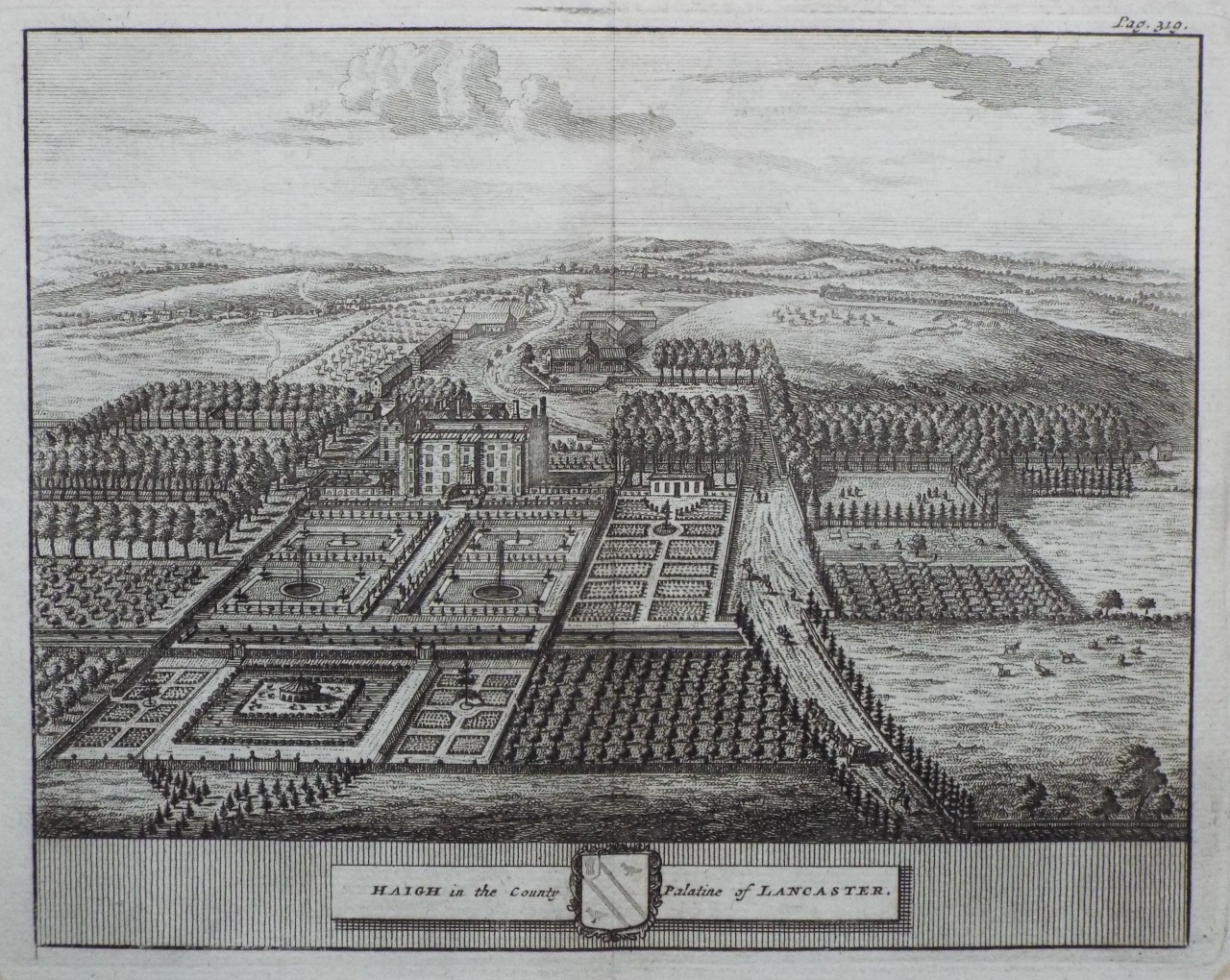 Print - Haigh in the County Palatine of Lancaster.