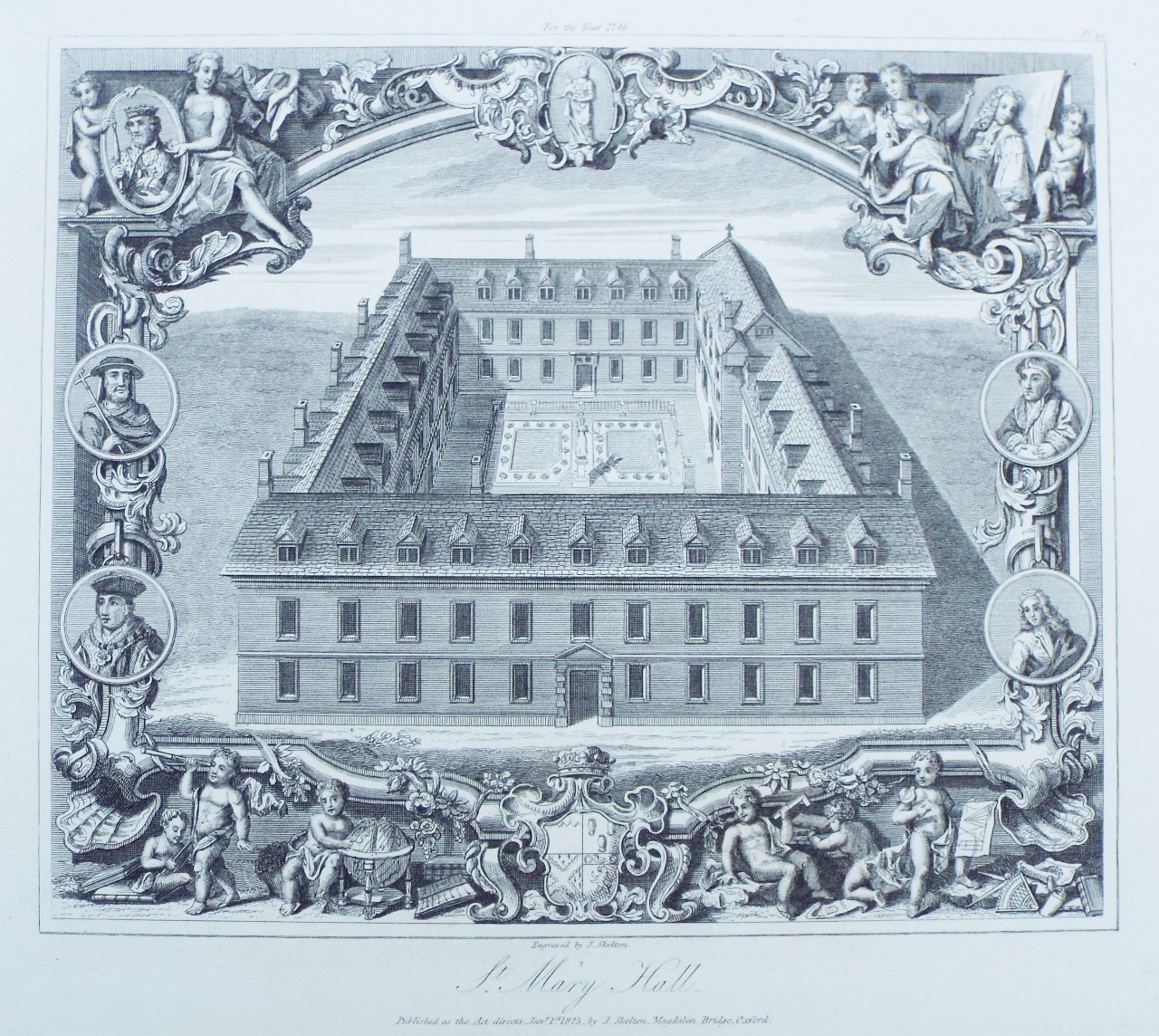 Print - St. Mary's Hall. - Skelton