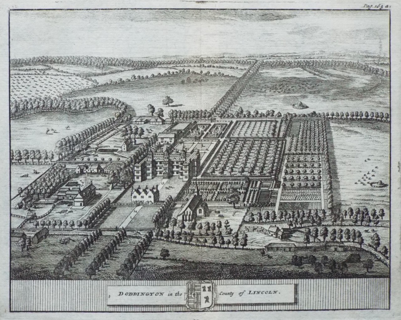 Print - Doddington in the County of Lincoln.