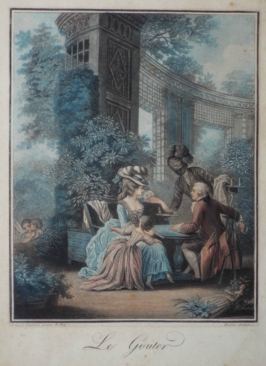 Aquatint - Le Gouter. - 