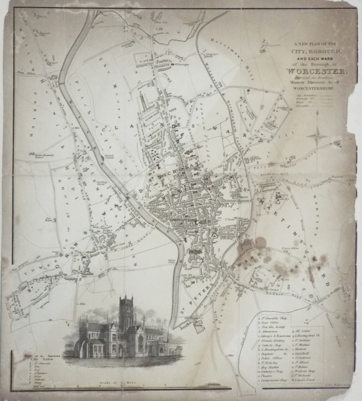 Map of Worcester - Worcester