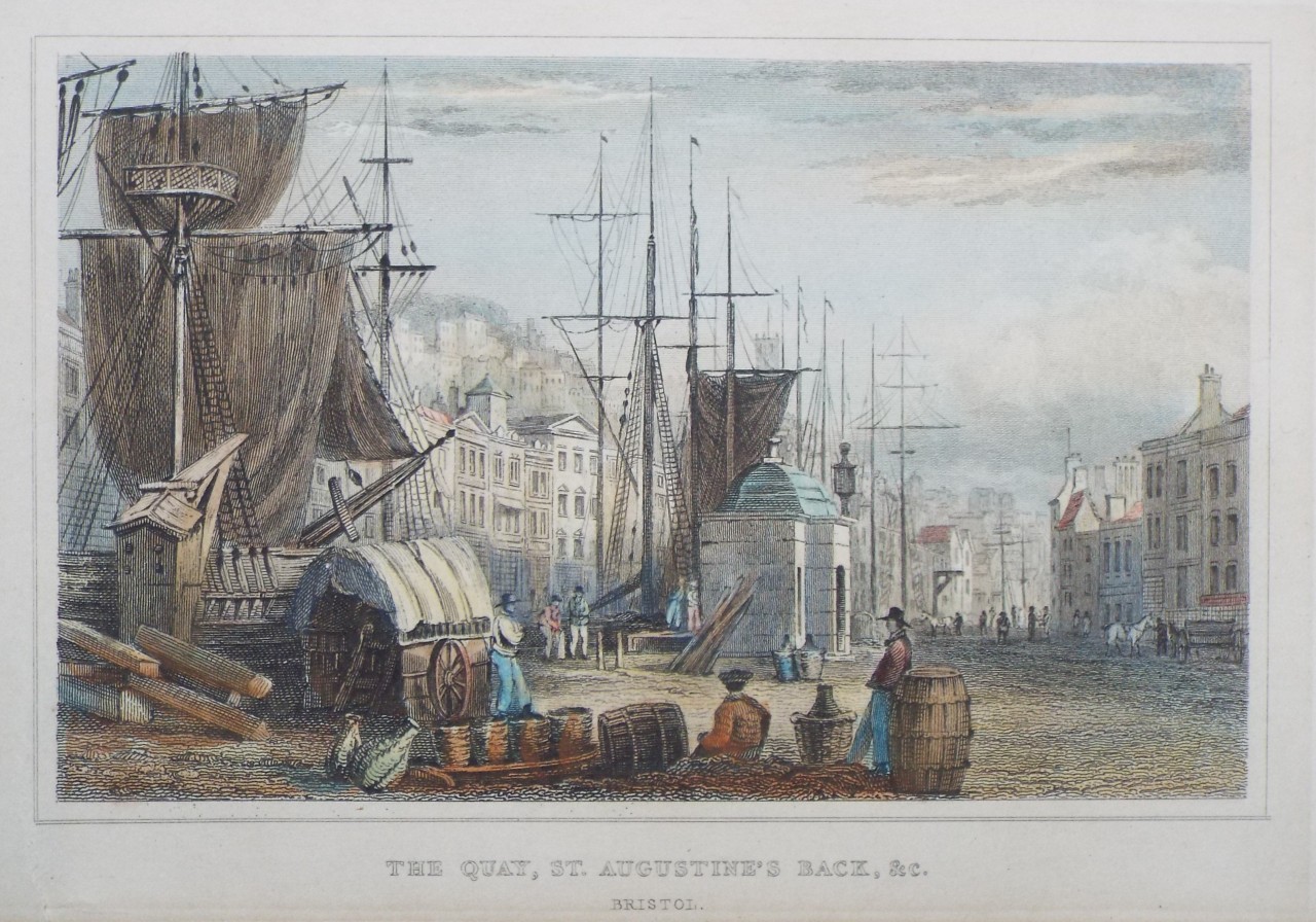 Print - The Quay, St. Augustine's Back, &c. Bristol. - Adlard