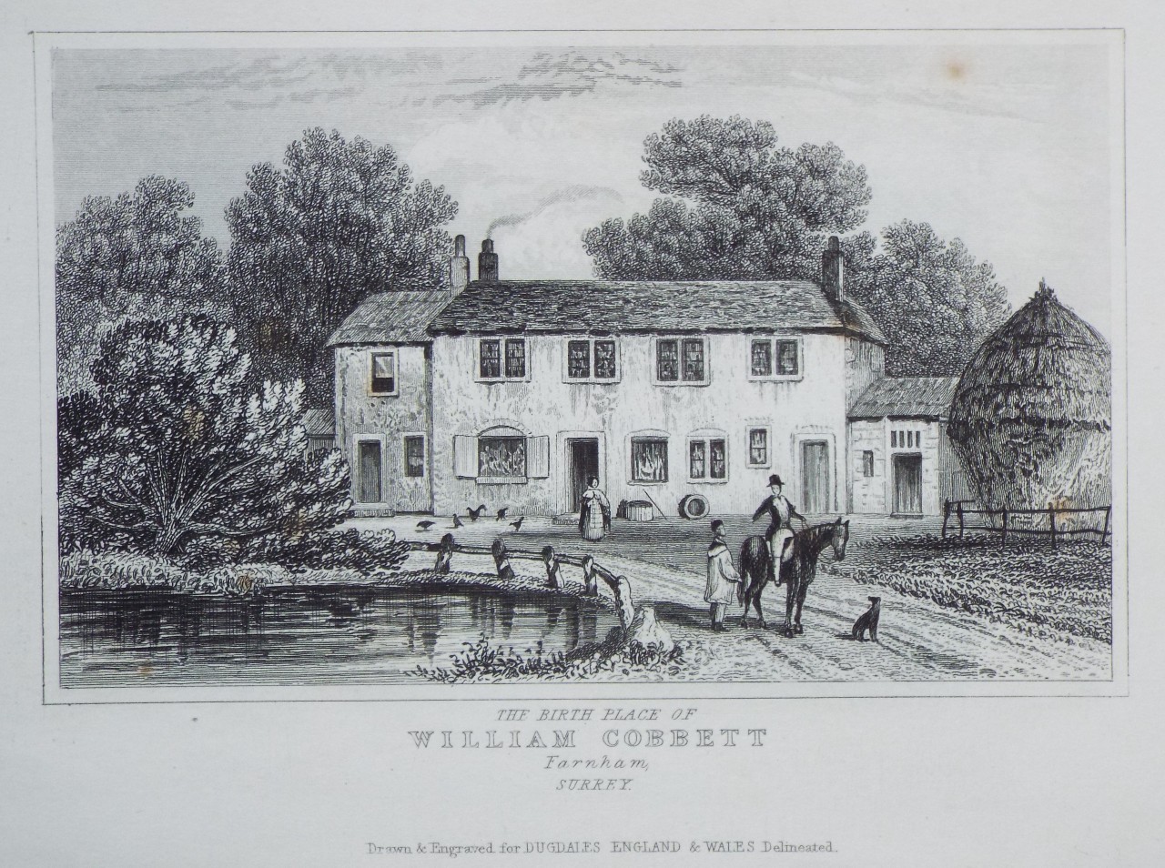 Print - The Birth Place of William Cobett Farnham, Surrey.