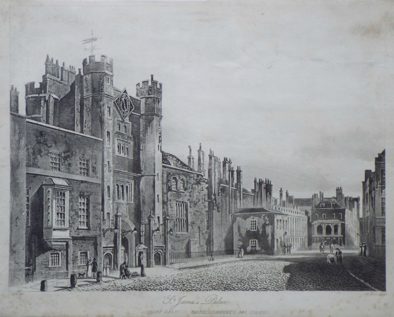 Aquatint - St. James's Palace - Reeve