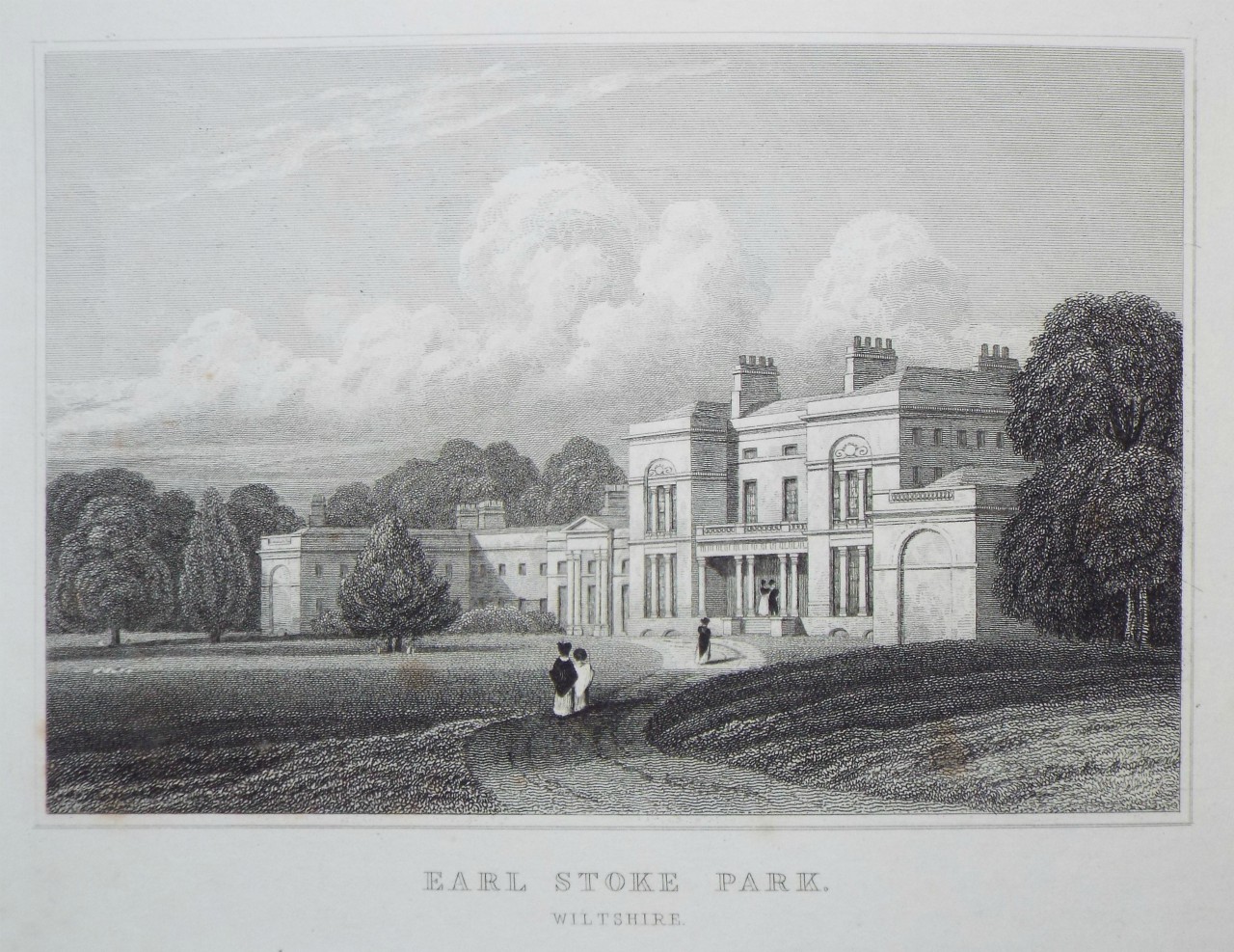 Print - Earl Stoke Park, Wiltshire. - Radclyffe