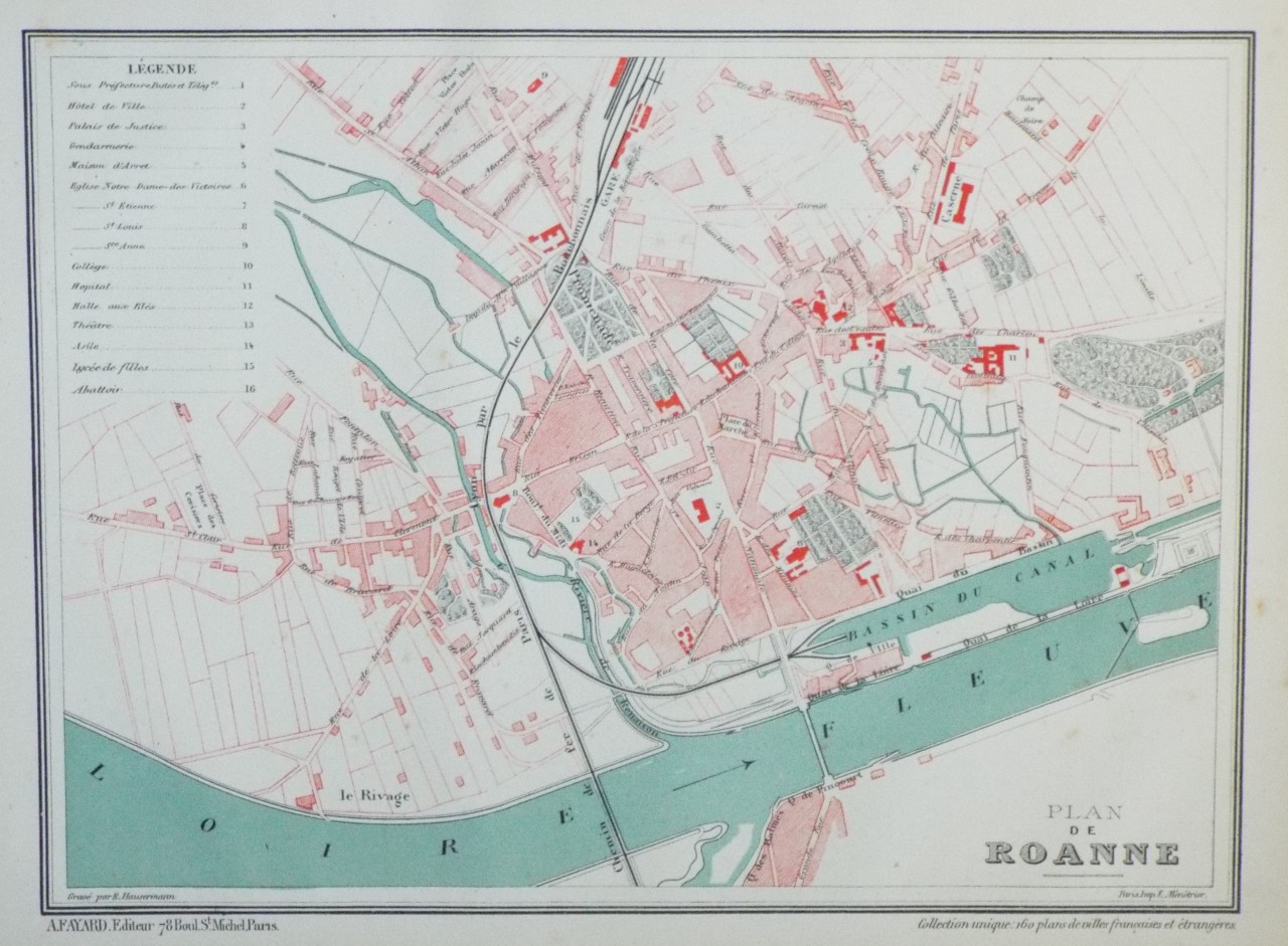 Map of Roanne - Roanne