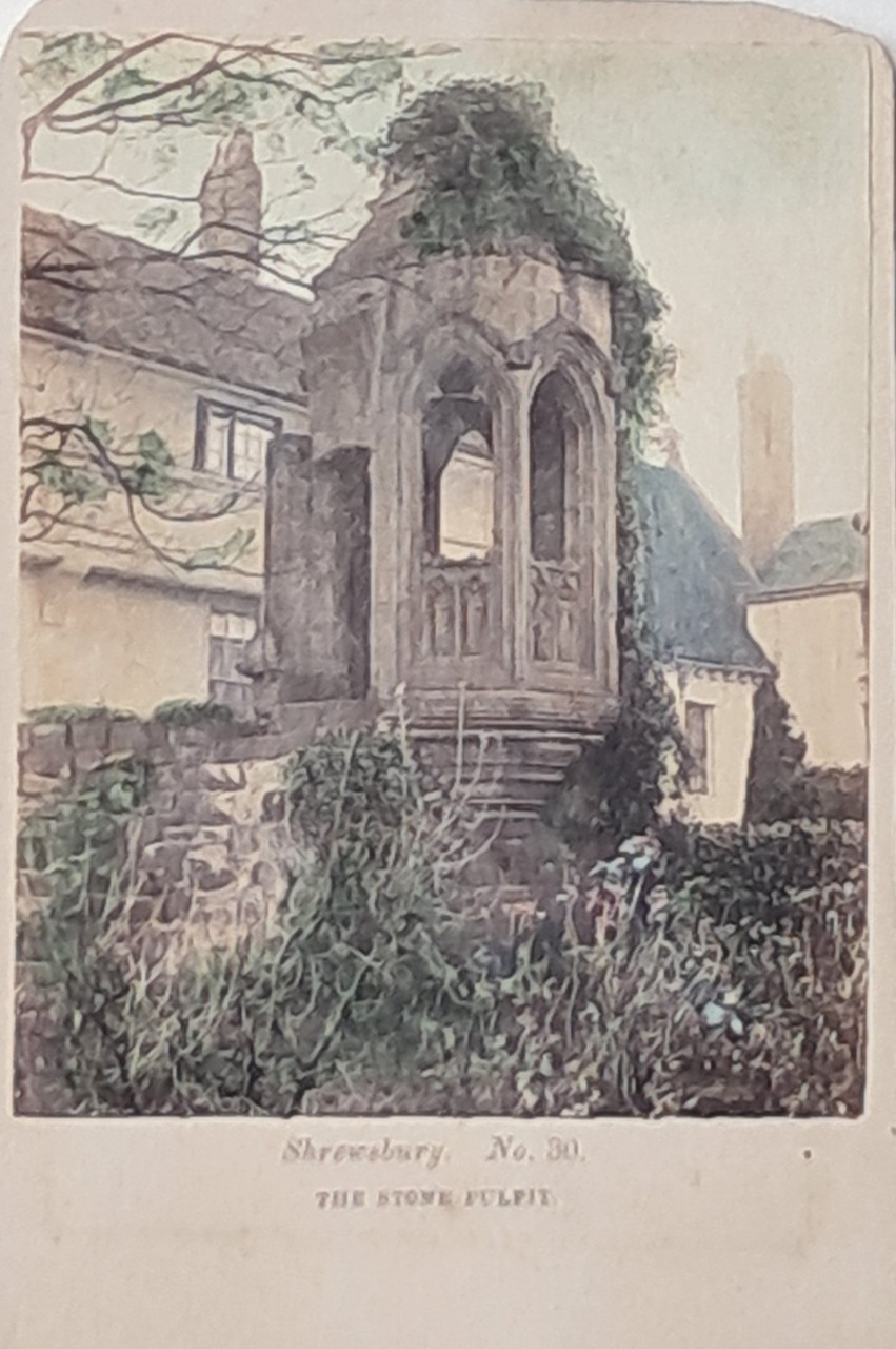 Photograph - Shrewsbury. No. 30. The Stone Pulpit