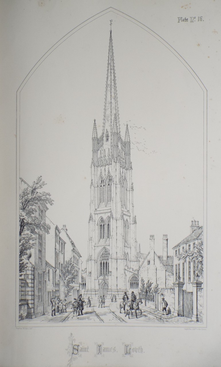 Lithograph - Saint James', Louth.