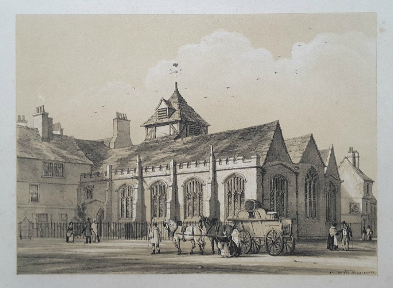 Lithograph - St. John's, Micklegate. - Monkhouse