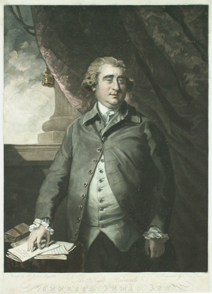 Mezzotint - The Right Honourable Charles James Fox - Jones