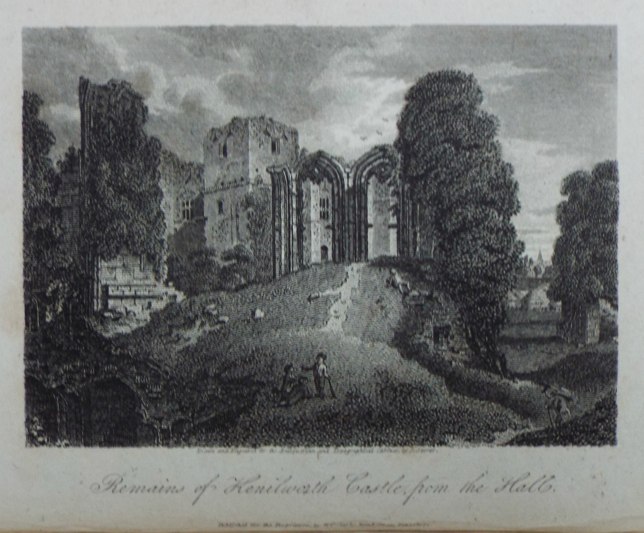Print - Remains of Kenilworth Castle, from the Hall. - Storer