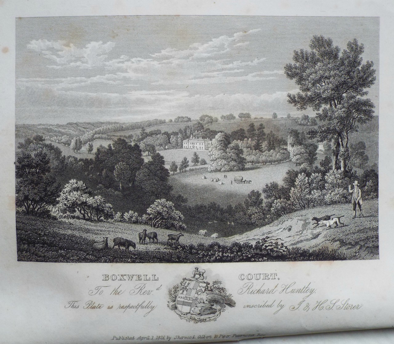 Print - Boxwell Court. To the Revd. Richard Huntley. - Storer