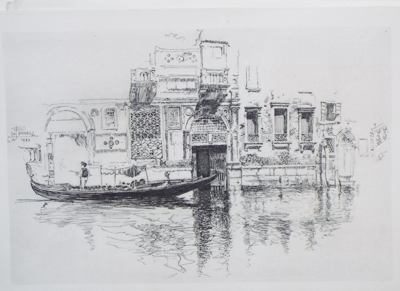 Etching - A Water Gate in Venice - Pennell