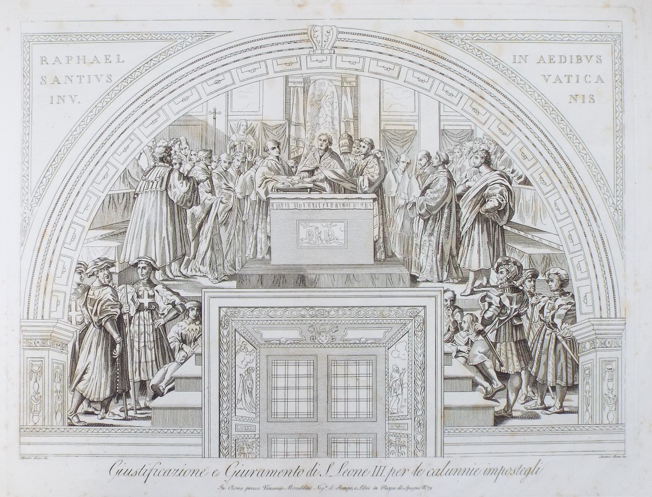 Print - Giustificarione e Giuramento di S. Leone III. per le calunnie impostegli - Banzo