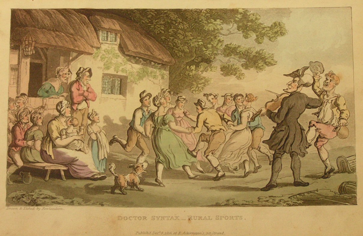 Aquatint - Doctor Syntax - Rural Sports   - Rowlandson