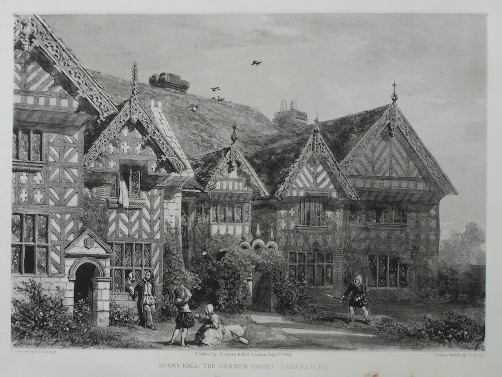 Lithotint - Speke Hall, The Garden Front, Lancashire - Harding