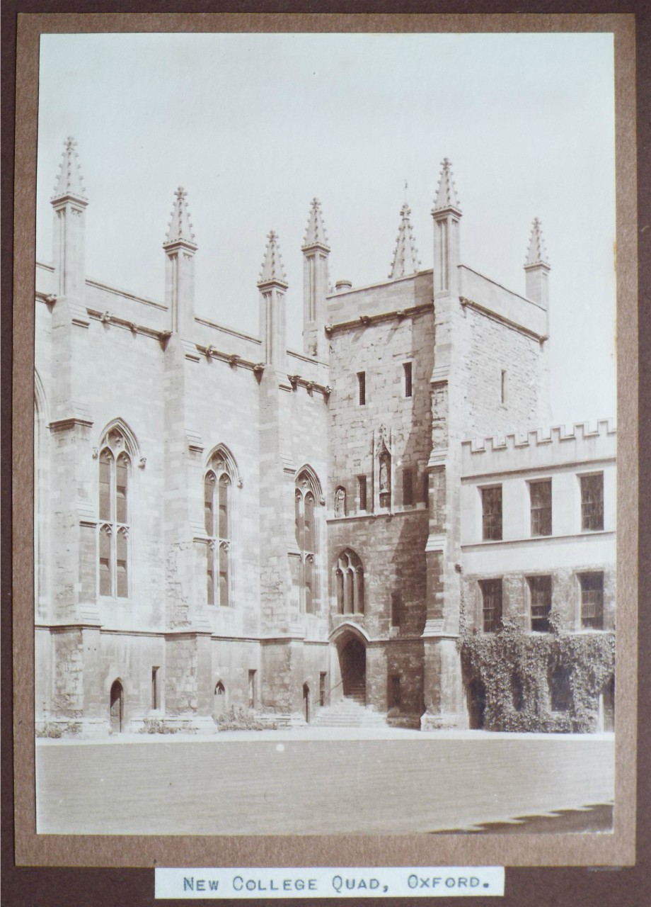 Photograph - New College Quad, Oxford.