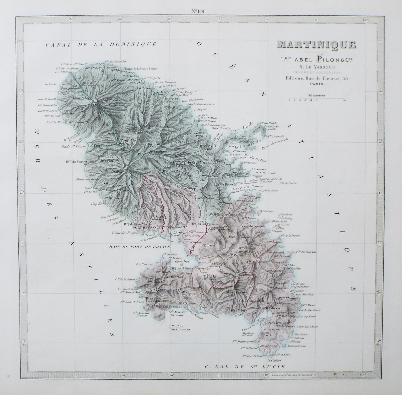 Map of West Indies