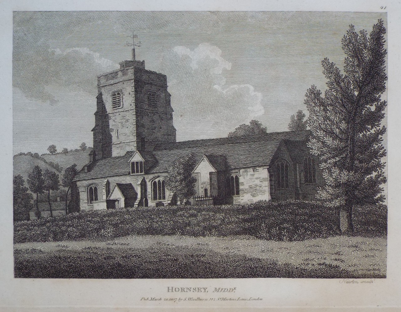 Print - Hornsey, Middx. - Newton