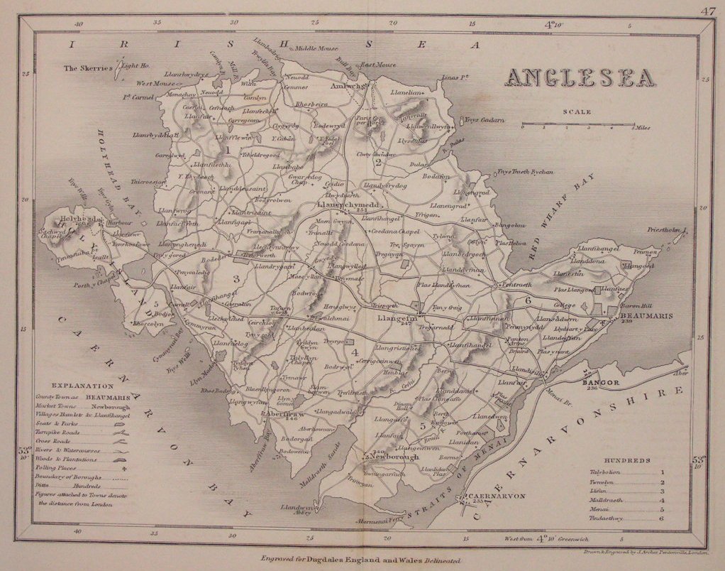 Map of Anglesey - Archer