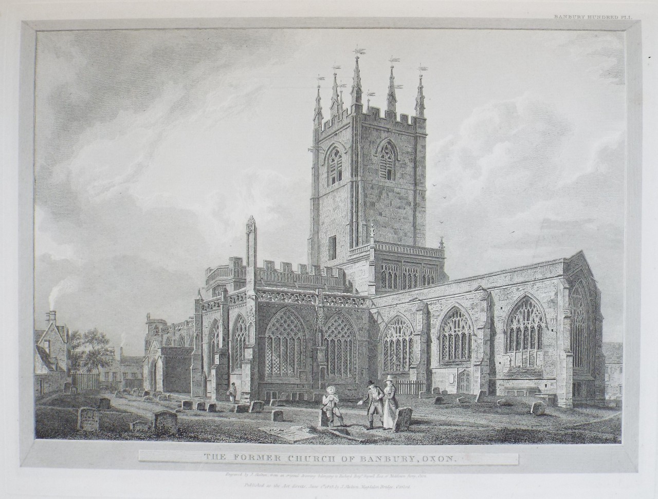 Print - The Former Church of Banbury, Oxon. - Skelton