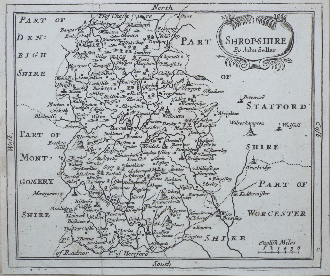 Map of Shropshire