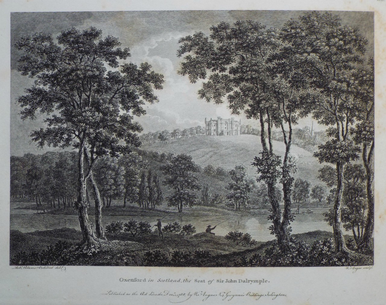 Print - Oxenford in Scotland, the Seat of Sir John Dalrymple. - Angus