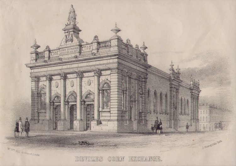 Lithograph - Devizes Corn Exchange - Storey