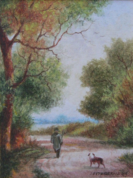 Watercolour - (Country Lane)