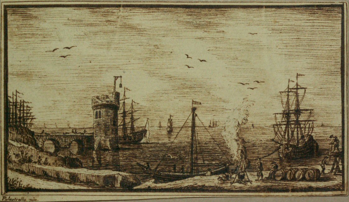 Etching - (Sea port)