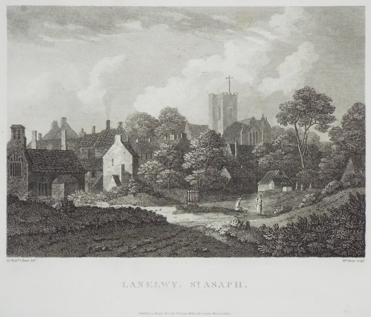 Print - Llanelwy. St. Asaph. - Byrne