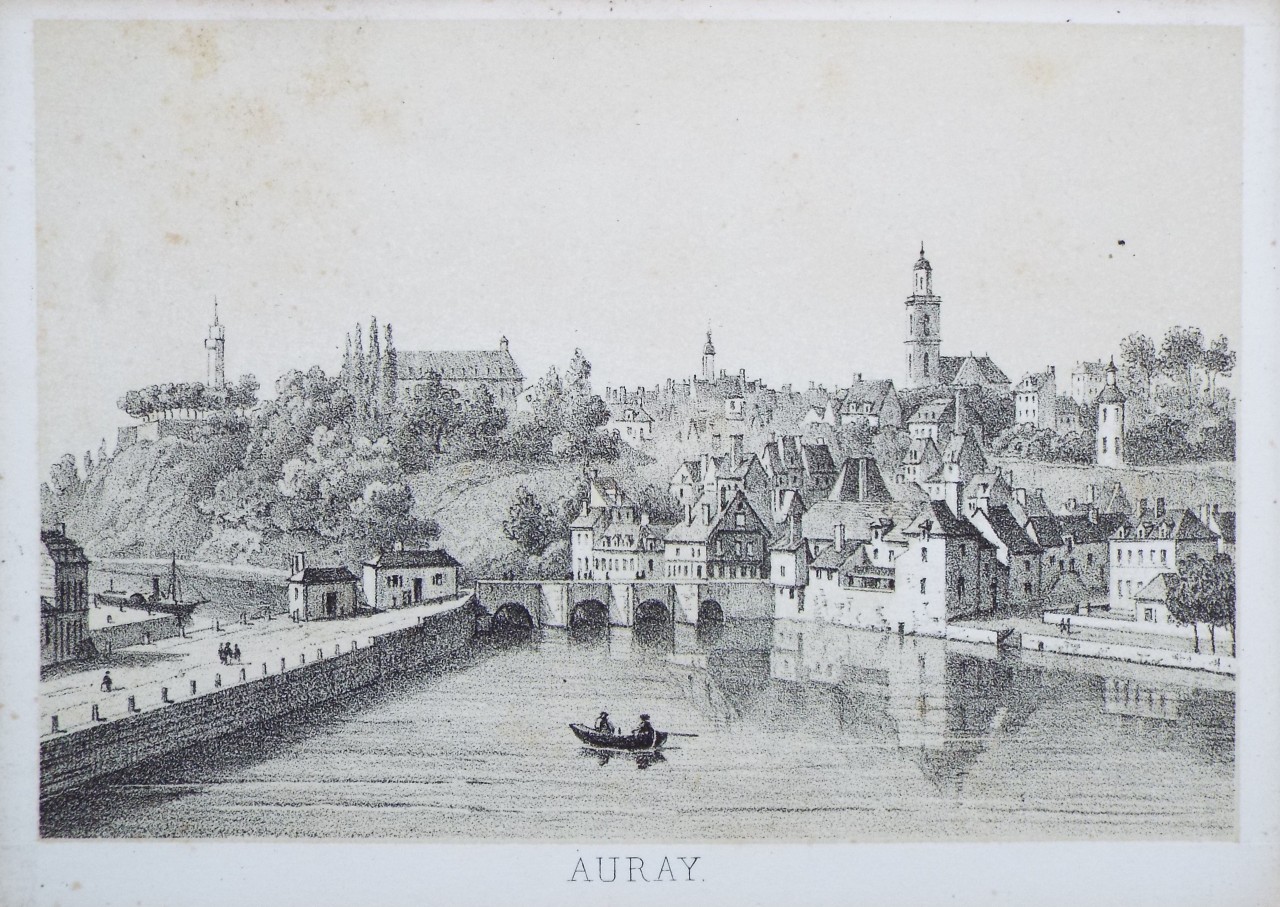 Lithograph - Auray.