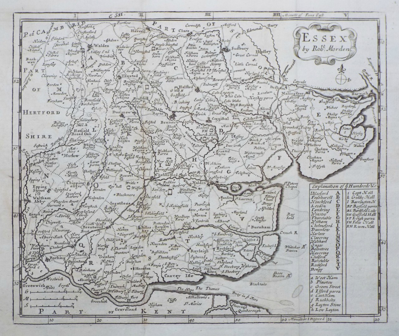 Map of Essex - Morden