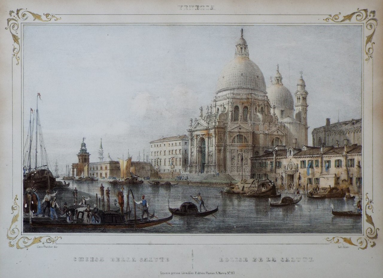 Lithograph - Venezia. Chiesa Della Salute. Eglise de la Salute. - 