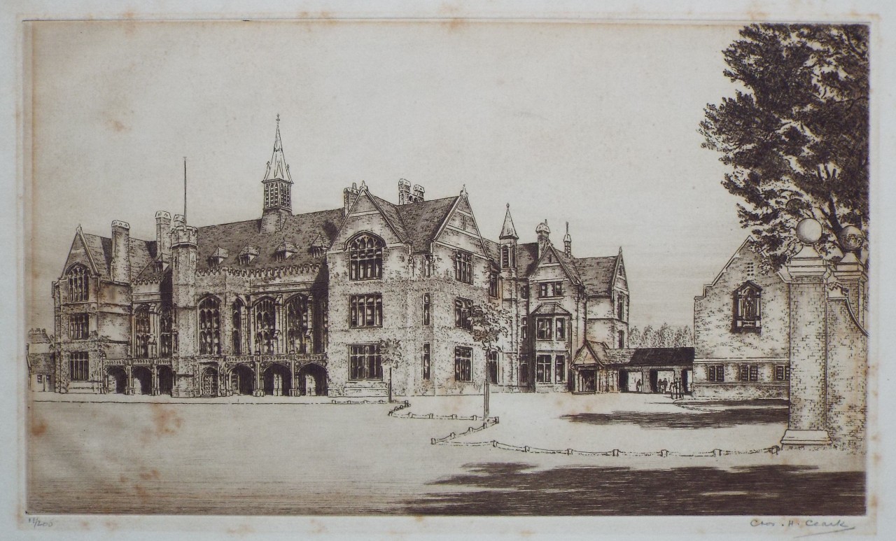 Etching - Bedford School - Clark