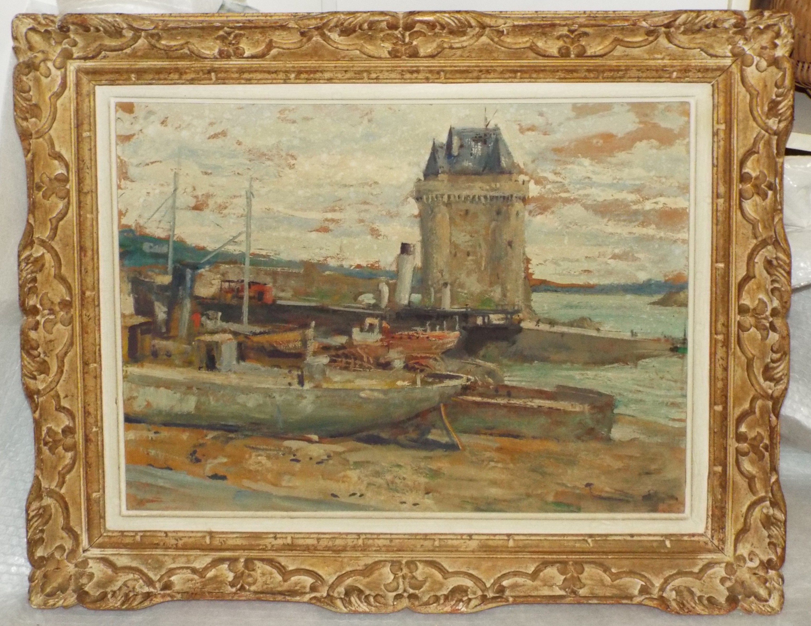 Oil on board - La Tour Solidor