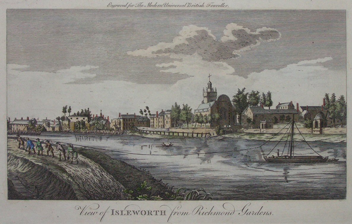 Print - View of Isleworth from Richmond Gardens