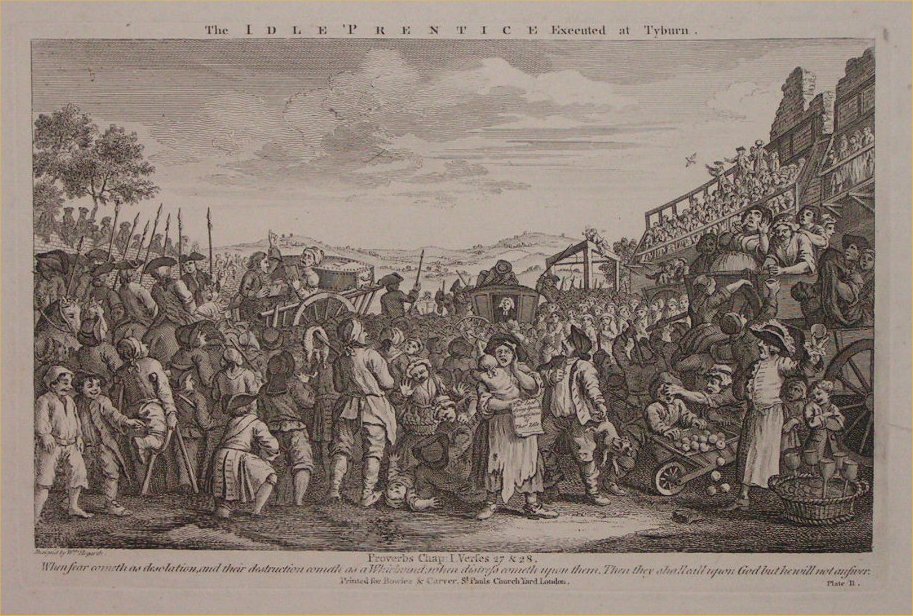Print - 11. The Idle Prentice Executed at Tyburn