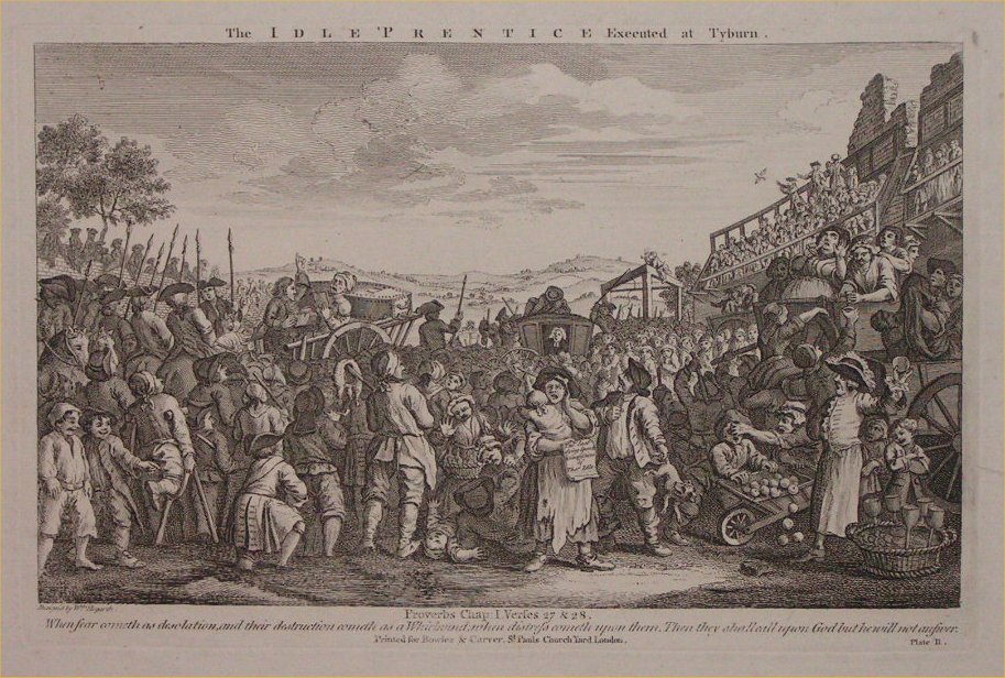 Print - 11. The Idle Prentice Executed at Tyburn