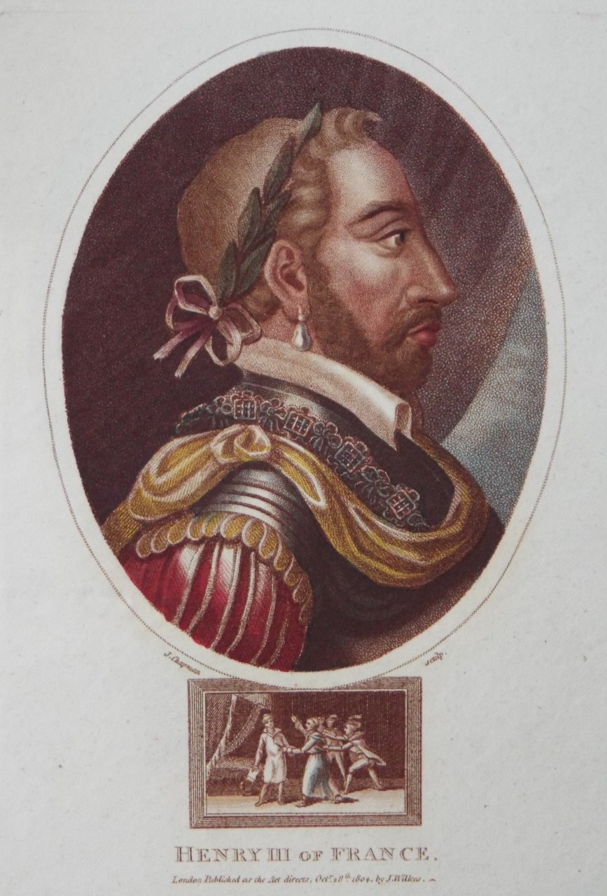 Stipple - Henry III. of France. - Chapman