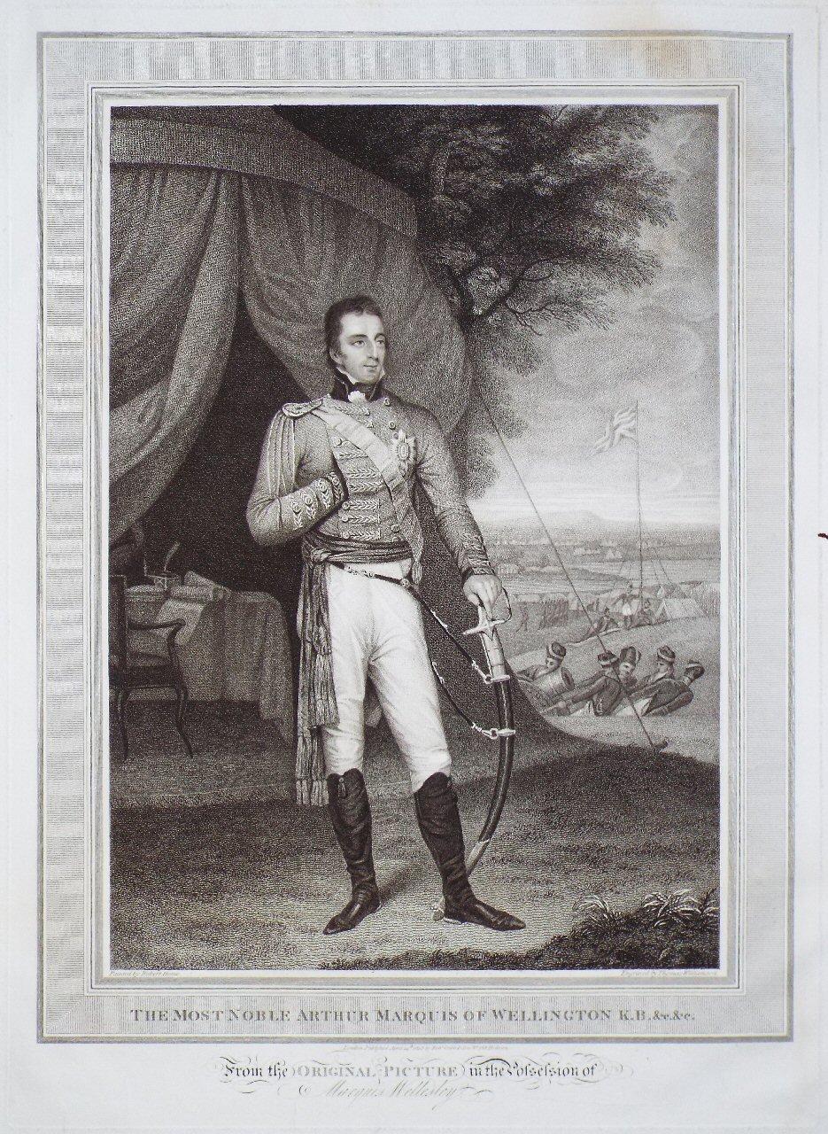 Stipple - The Most Noble Arthur, Marquis of Wellington, K.B., &c., &c. - Williamson