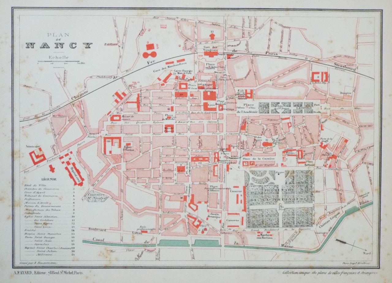 Map of Nancy - Nancy