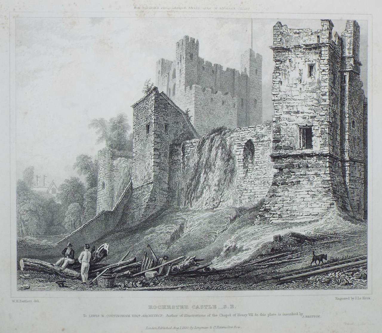 Print - Rochester Castle - S.E. - Le