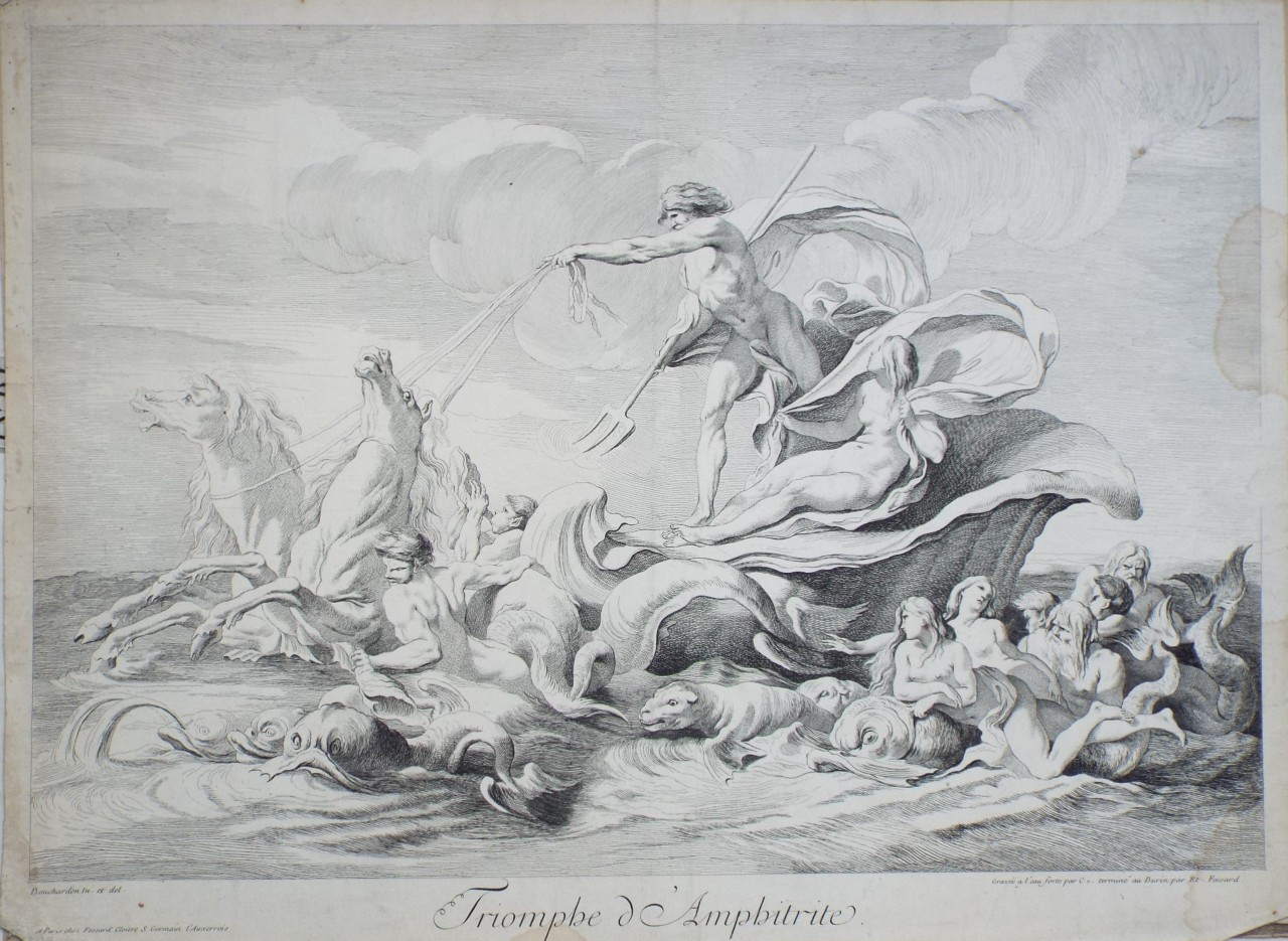 Etching - Triomphe de Amphitrite - Fessard