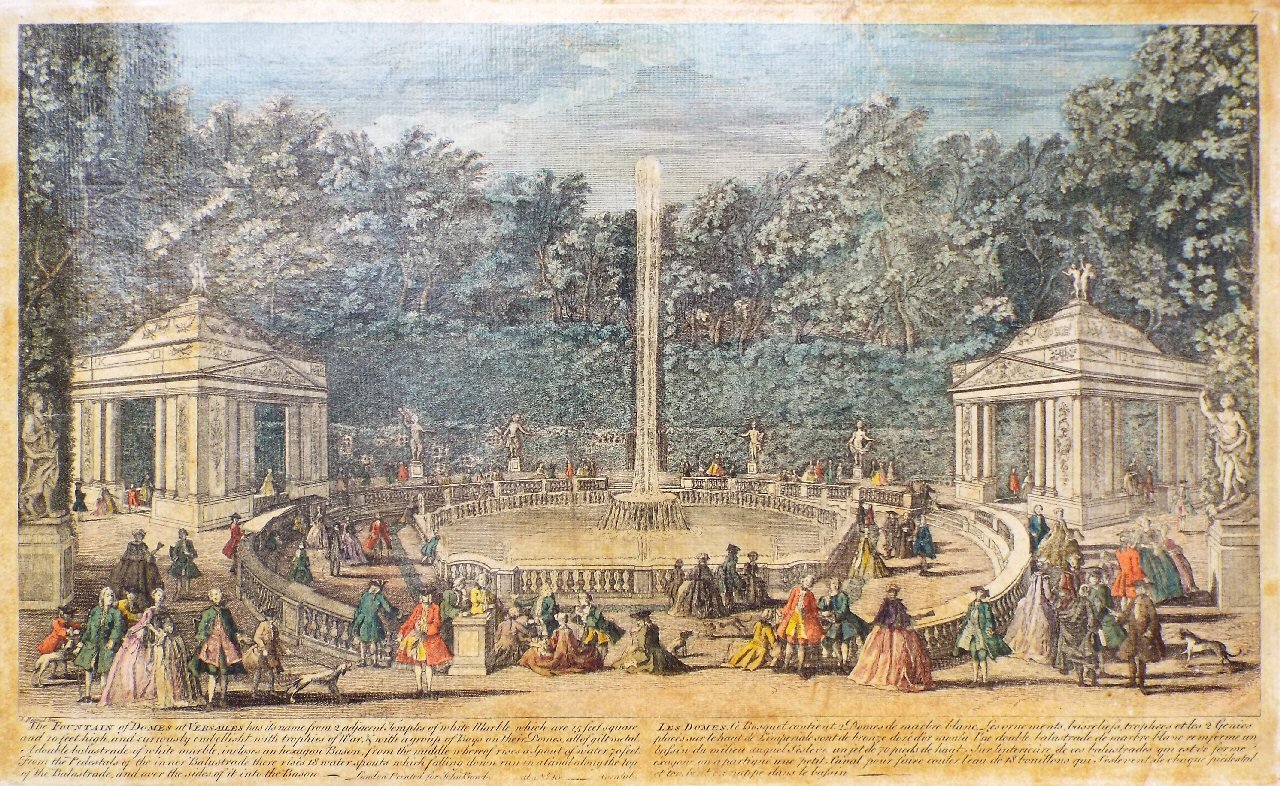 Print - The Fountain of Domes at Versailles...