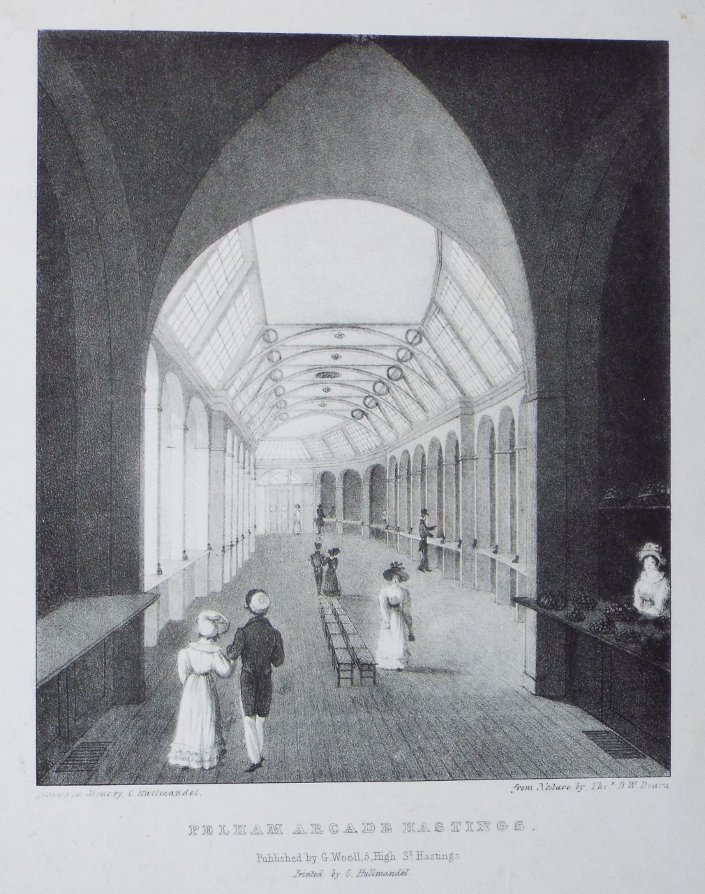 Lithograph - Pelham Arcade Hastings.