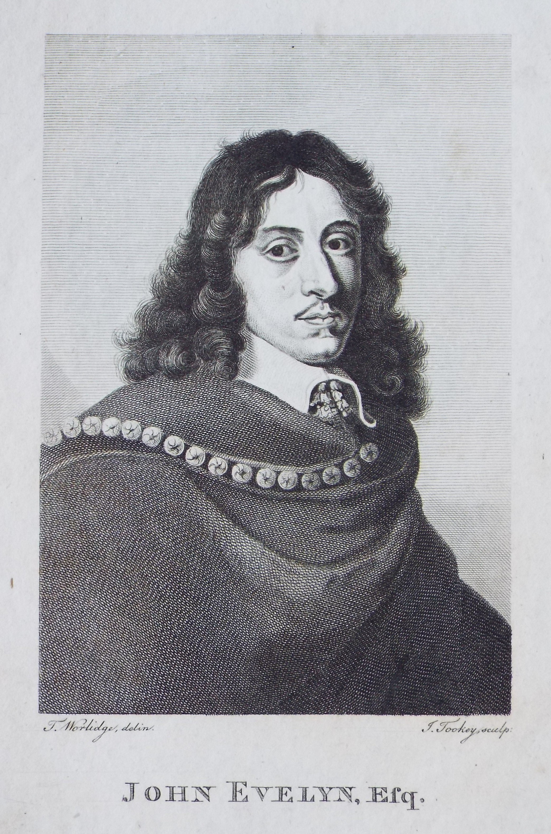 Print - John Evelyn, Esq. - Tookey