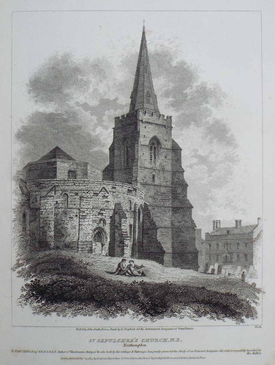 Print - St. Sepulchre's Church, N.E, Northampton. - Smith